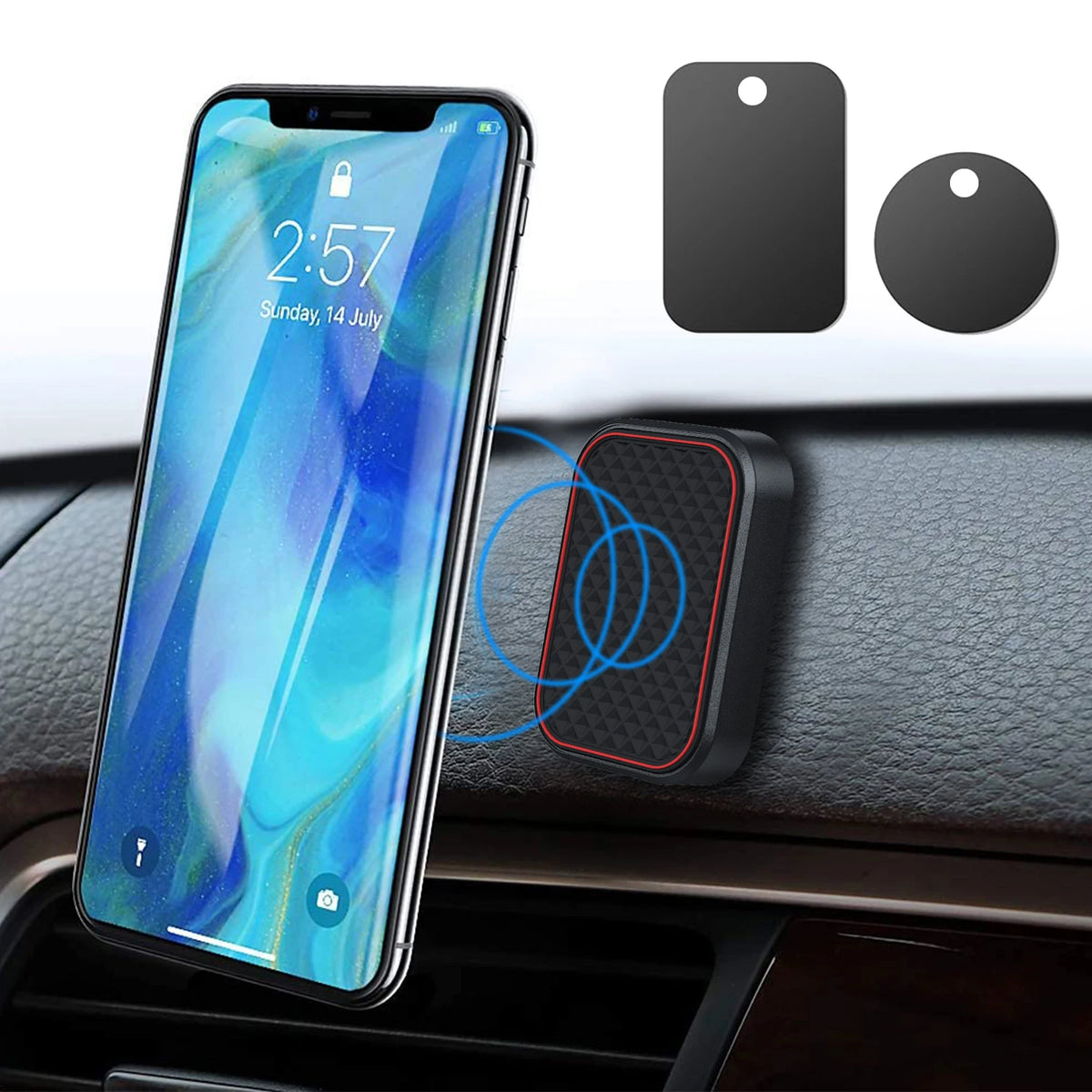 Magnetic Car Phone Mount - Universal Dashboard Holder